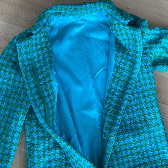 Vintage green woven plaid dress - Picture 10 of 12